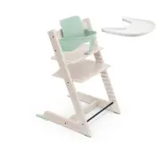 Stokke Tripp Trapp matstol i bok&babyset/bygel + bricka, valfri färg