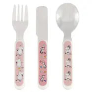 Rätt Start bestick 3 delar, Mumin Äng rosa