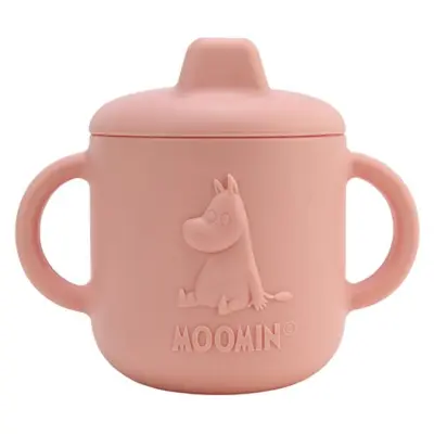 Rätt Start drickpipsmugg i silikon, Mumin rosa