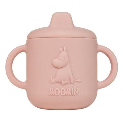 Rätt Start drickpipsmugg i silikon, Mumin rosehip pink