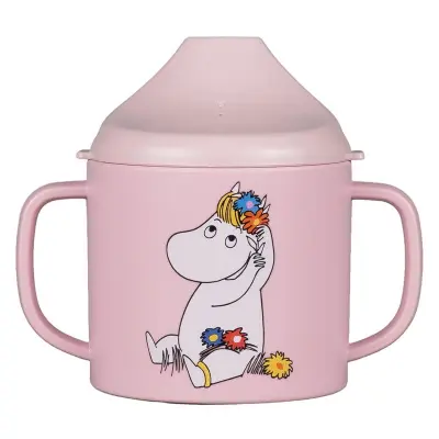 Rätt Start drickpipsmugg spillsäker Mumin Äng rosa