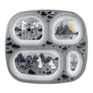 Rätt Start indelad tallrik Mumin Kobbar&skär