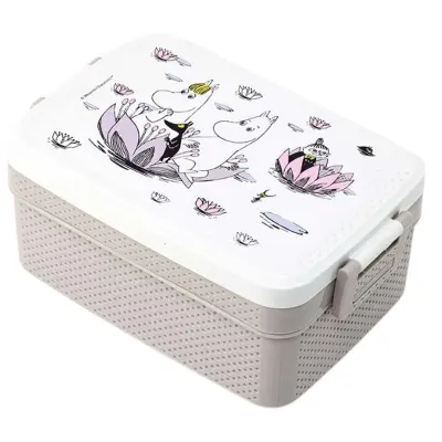 Rätt Start lunchlåda Mumin Djungel, lila/rosa