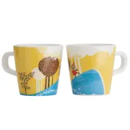 Rätt Start mugg med handtag Mumin"Skog&Sjö", gul