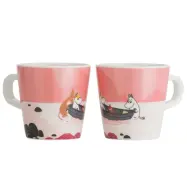 Rätt Start mugg med handtag Mumin"Skog&Sjö", rosa