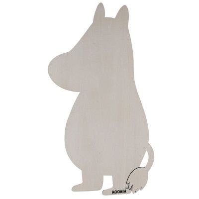 Rätt Start nattlampa i trä (vitlaserad), Mumin