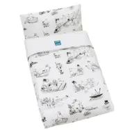 Rätt Start påslakanset vagn/vagga EKO, Mumin svart/vit