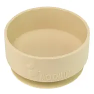 Rätt Start skål i silikon med sugkopp, Mumin latte beige