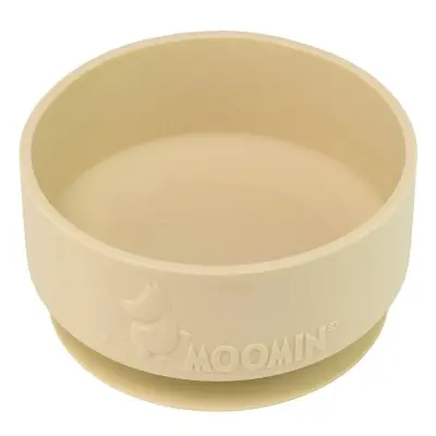 Rätt Start skål i silikon med sugkopp, Mumin latte beige