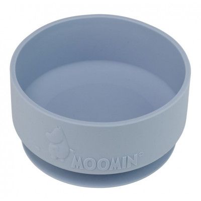 Rätt Start skål i silikon med sugkopp, Mumin sky blue