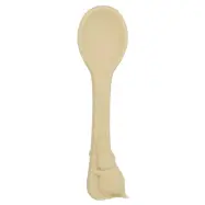 Rätt Start sked i silikon, Mumin latte beige