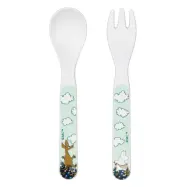 Rätt Start sked&gaffel, Mumin Äng grön