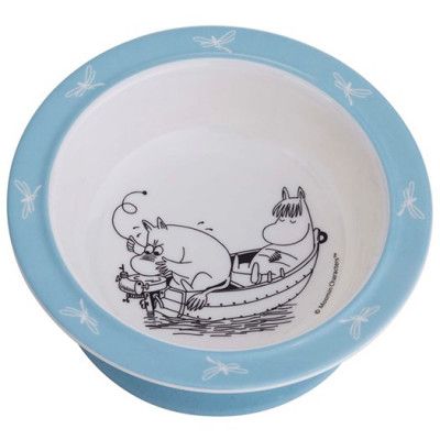 Rätt Start sugkoppstallrik Mumin ljusblå