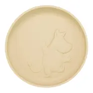 Rätt Start tallrik i silikon med sugkopp, Mumin latte beige