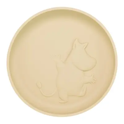 Rätt Start tallrik i silikon med sugkopp, Mumin latte beige