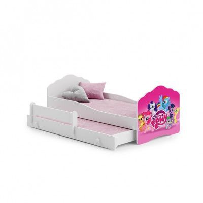KOBI Barnsäng - Fala Med Madrass Och Extrasäng - My Little Ponny - 160 x 80 Cm