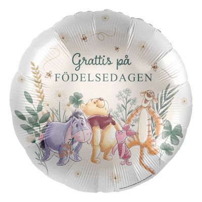 Folieballong Disney Nalle Puh's Födelsdag Party