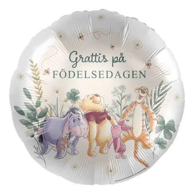 Folieballong Disney Nalle Puh's Födelsdag Party