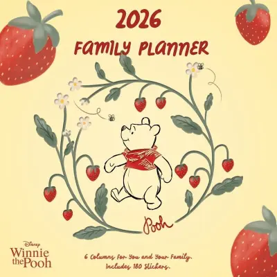 Nalle Puh - Anime Kalender - Family Planner - Wandkalender 2026 - för  flerfärgad