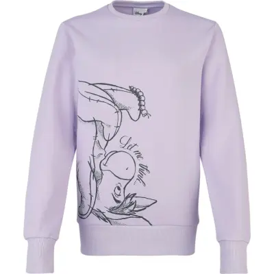 Nalle Puh - Anime Sweatshirt - Eeyore - Let Me Think - S 3XL - för Dam - syrénlila