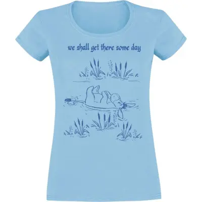 Nalle Puh - Anime T-shirt - I-Aah - We Shall Get There Some Day - S XXL - för Dam - ljusblå