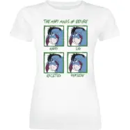 Nalle Puh - Anime T-shirt - The Many Moods Of Eeyore - S XXL - för Dam - vit