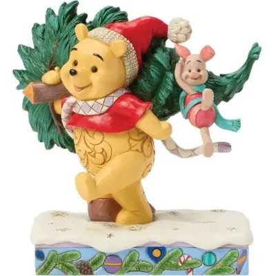 Nalle Puh - Disney Samlingsfigurer - A Tree for Two - för  flerfärgad