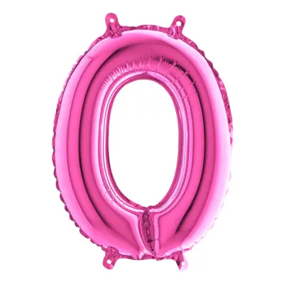 Sifferballong Mini Rosa Metallic - Siffra 0