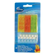 Tårtljus Nalle Puh Flerfärgad - 12-pack