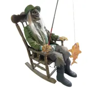 Gungande Fiskare Zombie Animerad Prop
