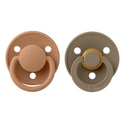 BIBS napp Colour 2-pack 0-6 mån, earth/dark oak