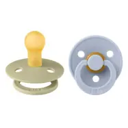 BIBS napp Colour 2-pack 0-6 mån, khaki/dusty blue