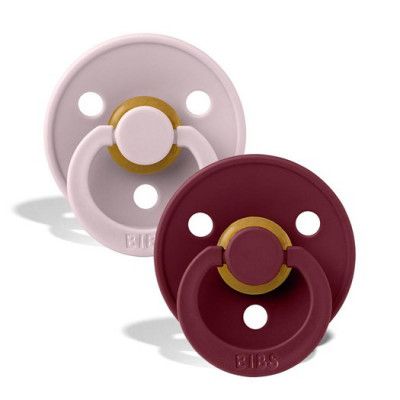 BIBS napp Colour 2-pack 0-6 mån, pink plum/elderberry