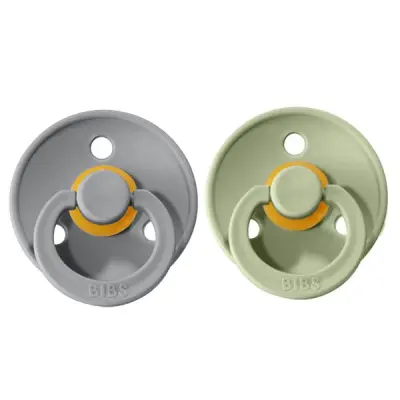 BIBS napp Colour 2-pack 0-6 mån, sage/cloud