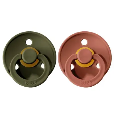 BIBS napp Colour 2-pack 0-6 mån, woodchuck/hunter green