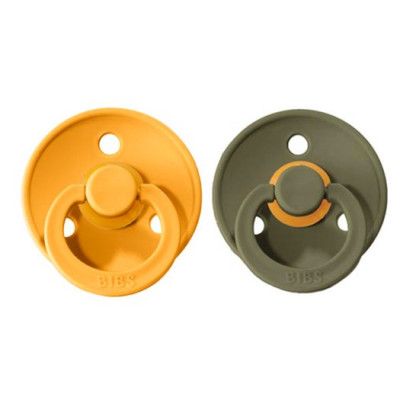 BIBS napp Colour 2-pack 18 mån+, honey bee/olive