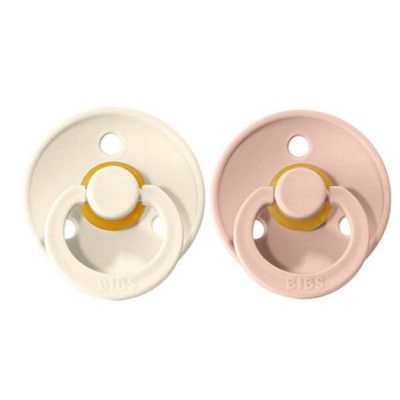 BIBS napp Colour 2-pack 18 mån+, ivory/blush