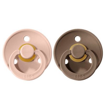 BIBS napp Colour 2-pack 6-18 mån, dark oak/blush