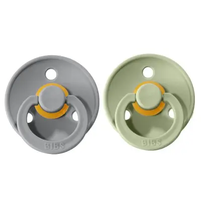 BIBS napp Colour 2-pack 6-18 mån, sage/cloud