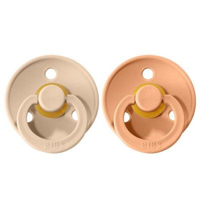 BIBS napp Colour 2-pack 6-18 mån, vanilla/peach