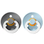 BIBS napp Colour Night 2-pack 6-18 mån, iron/baby blue night