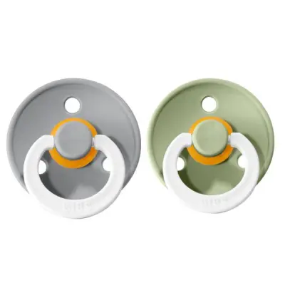 BIBS napp Colour Night 2-pack 6-18 mån, sage/cloud night
