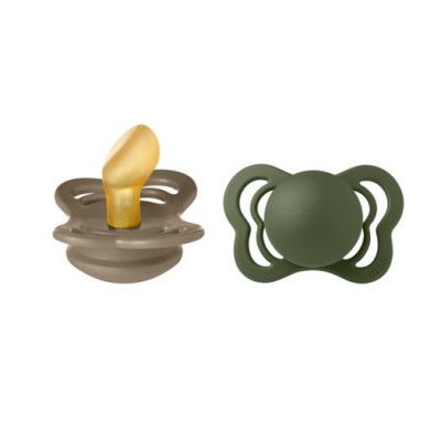 BIBS napp Couture 2-pack 0-6 mån, dark oak/hunter green