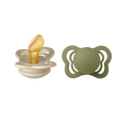 BIBS napp Couture 2-pack 0-6 mån, vanilla/olive