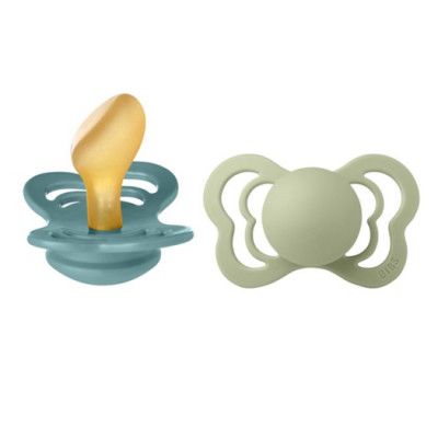 BIBS napp Couture 2-pack 6-18 mån, island sea/sage