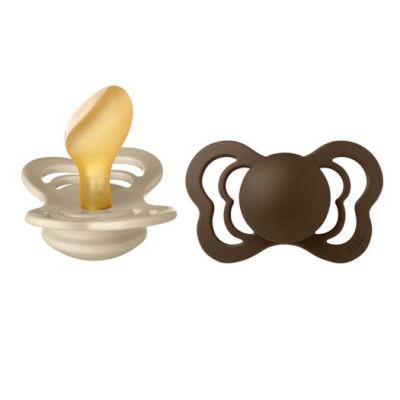 BIBS napp Couture 2-pack 6-18 mån, vanilla/mocha