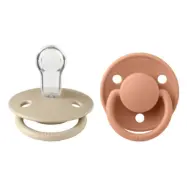 BIBS napp De Lux silikon 2-pack Onesize, vanilla/peach
