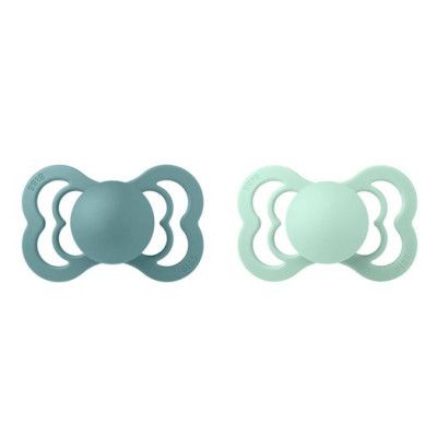 BIBS napp Supreme latex 2-pack 0-6 mån, nordic mint/island sea