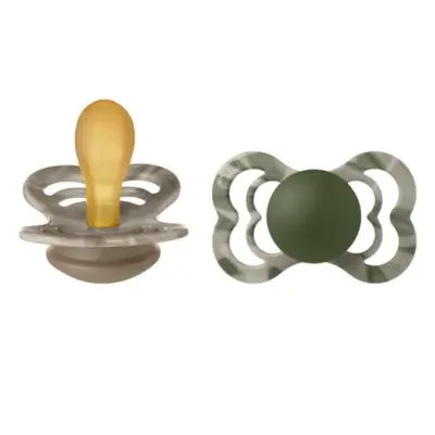 BIBS napp Supreme latex 2-pack 6+ mån, camo green mix
