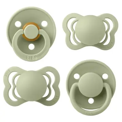 BIBS Try It Collection latex/silikon 4-pack, sage